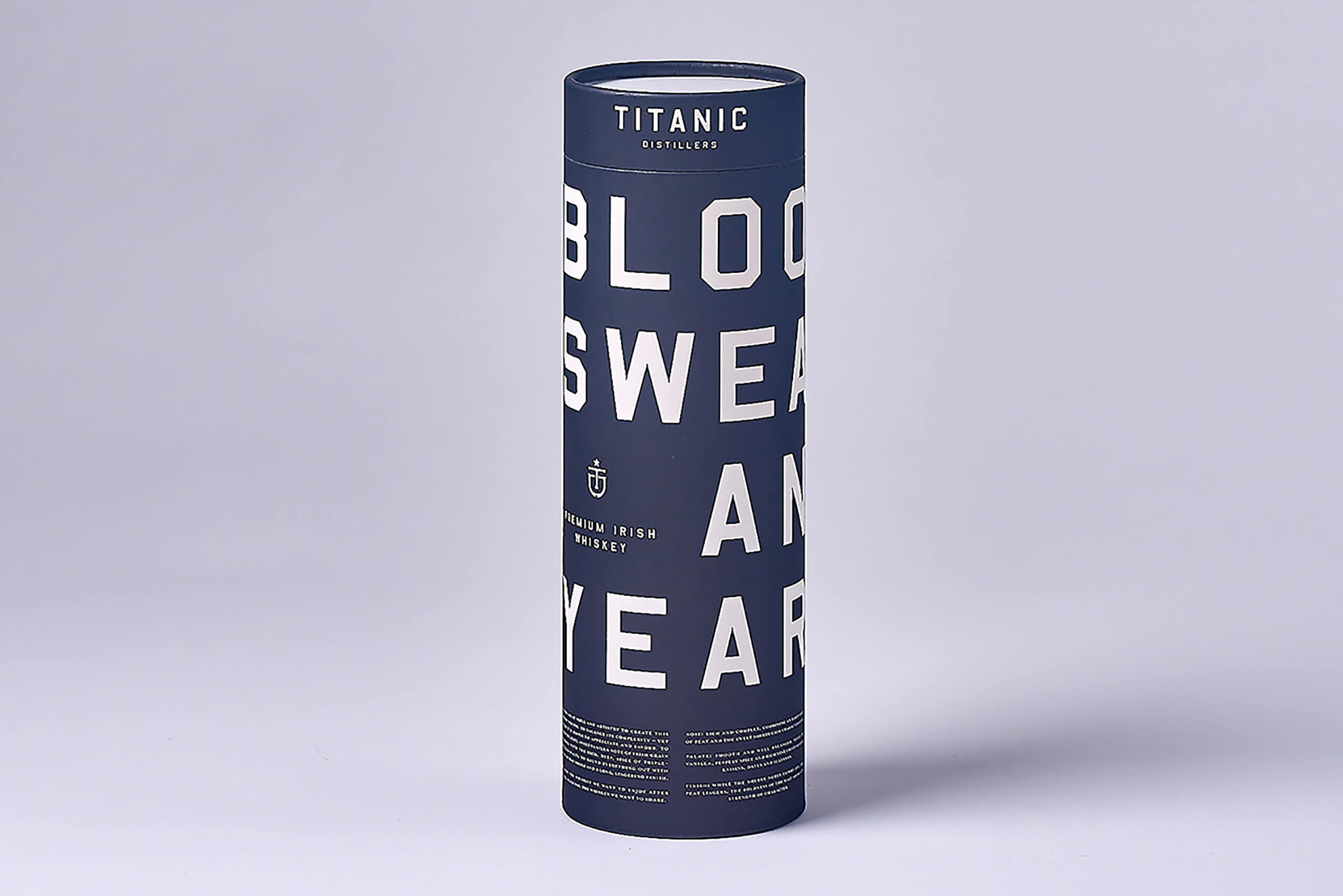 Titanic card tube packaging