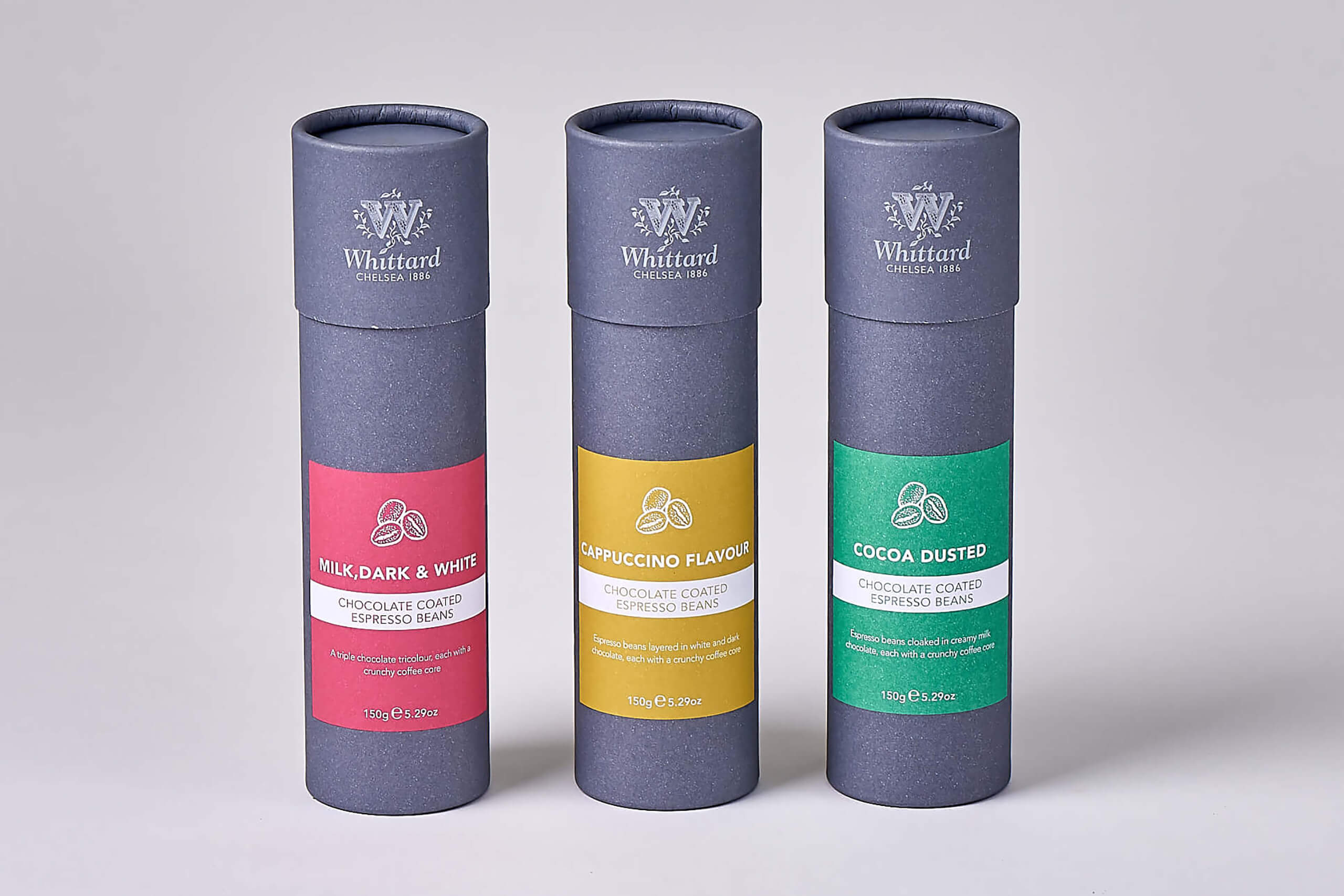 Whittard card tube packaging