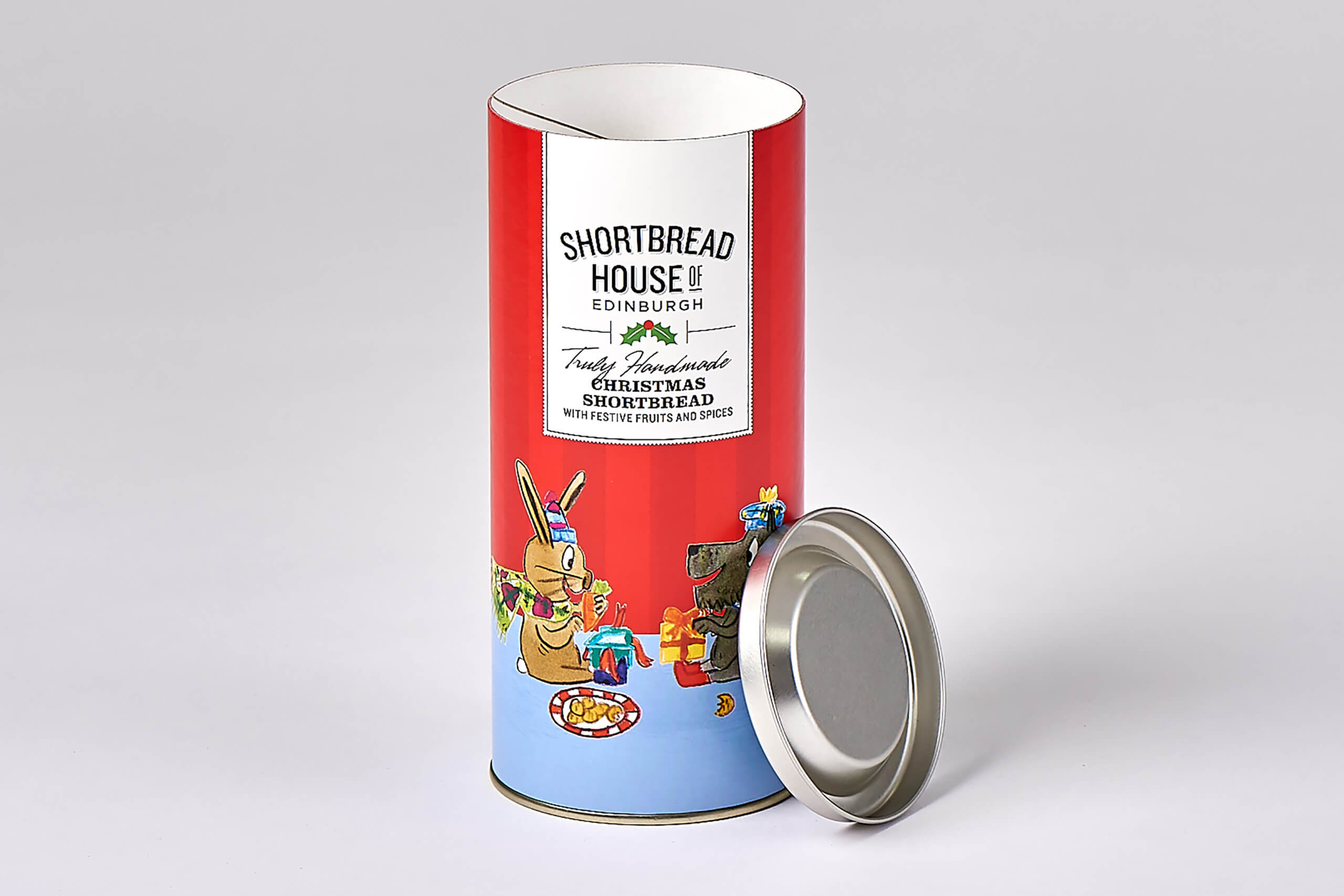 Shortbread card tube packaging