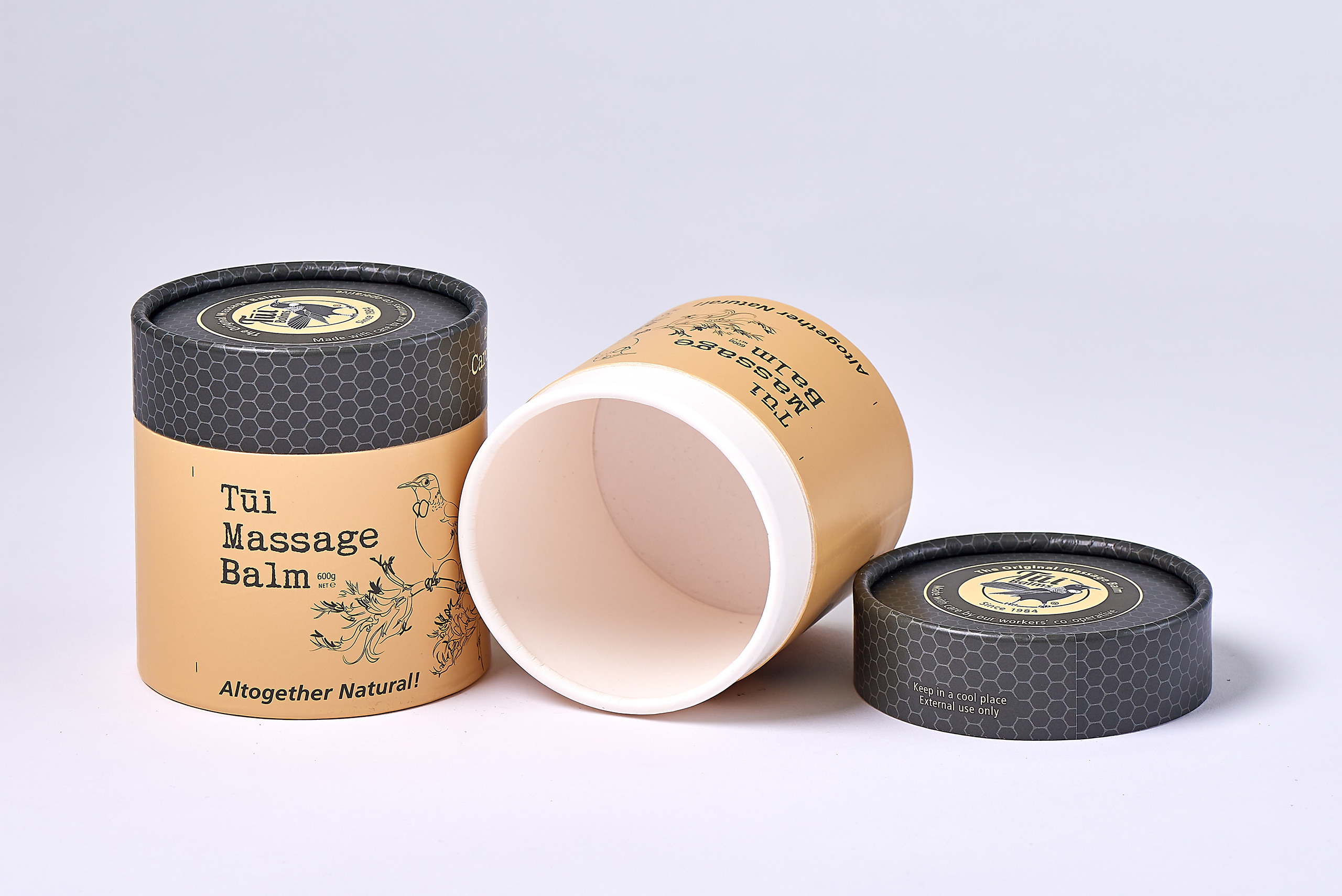 tui massage balm card tube packaging